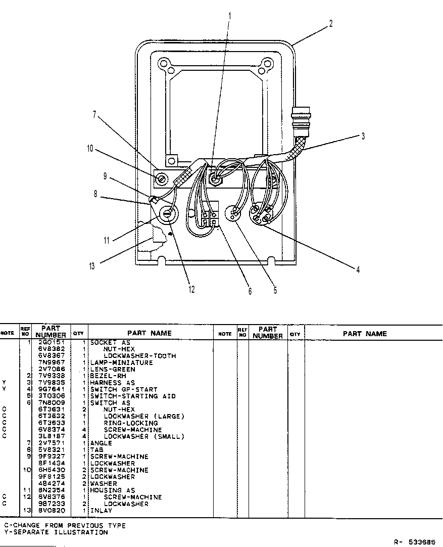 Панель приборов 7V8418 CAT