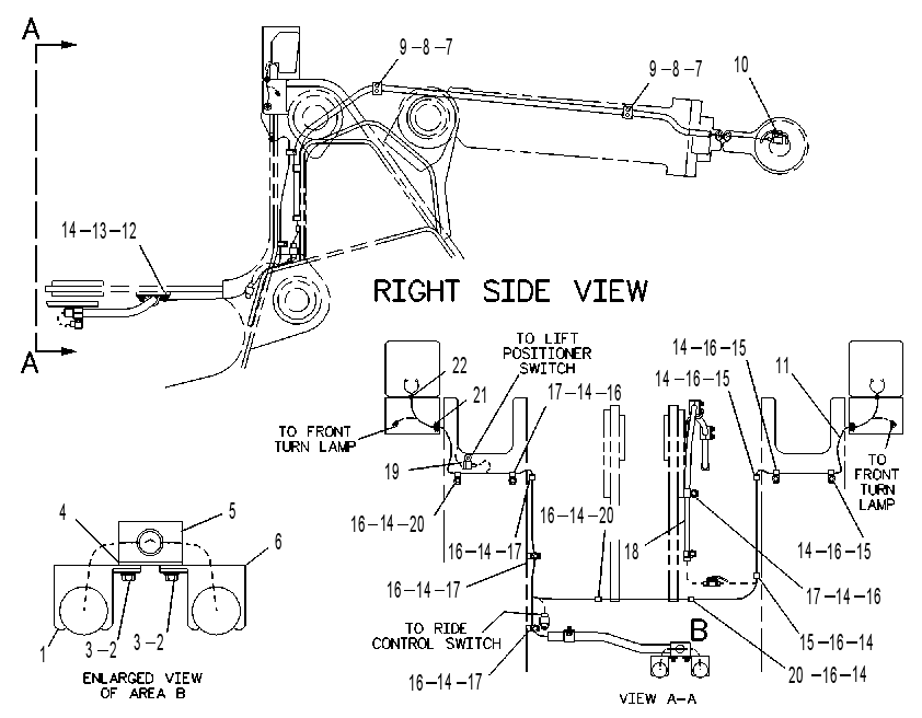 Проводка передняя 8R5350 CAT