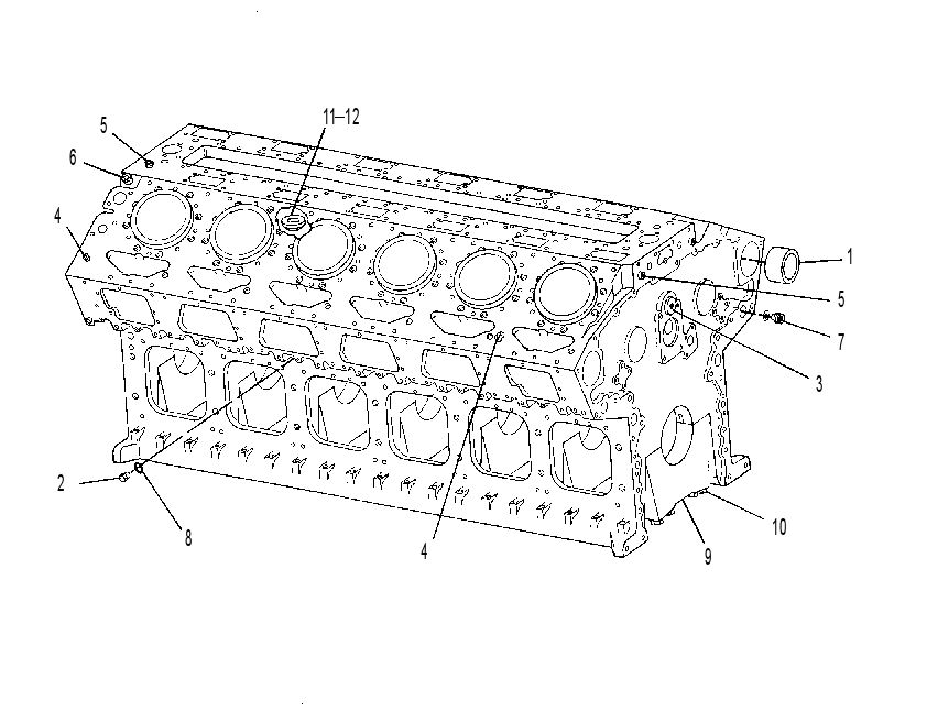 Блок цилиндров 4P7263 CAT