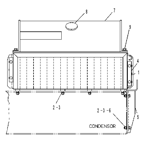 CONDENSER & MOUNTING GP 8R8123 CAT