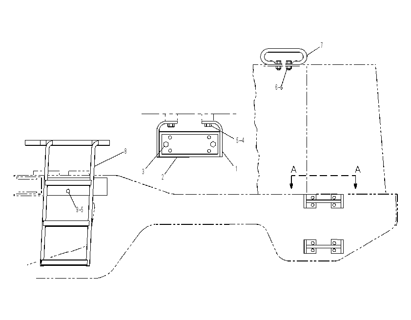 Лестница 4V8910 CAT