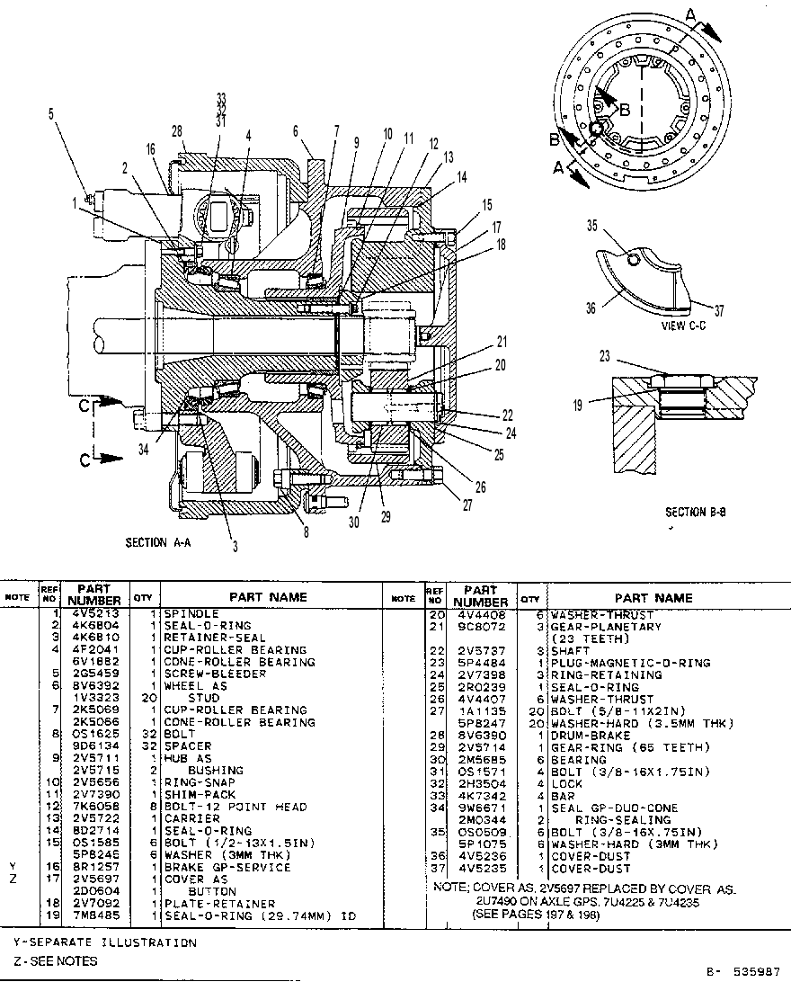 WHEEL GP-BRAKE 4C1636 CAT