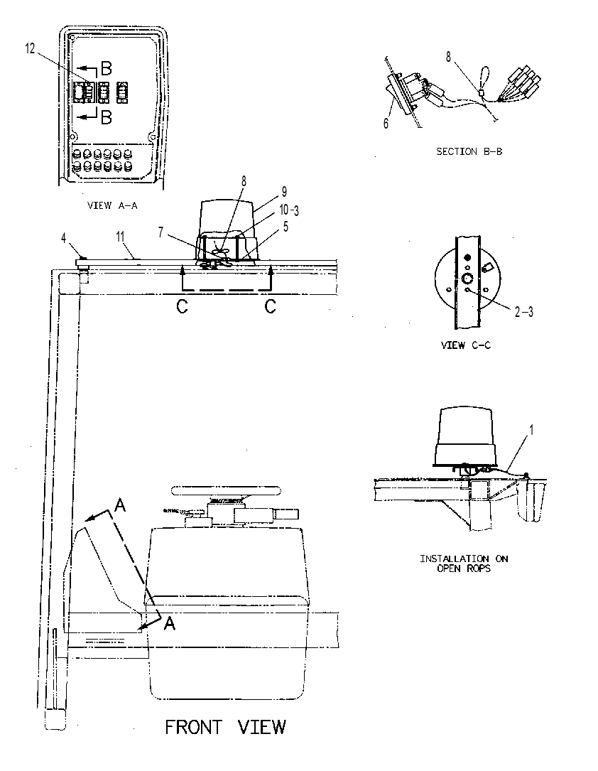 Проблесковый маяк 9C9372 CAT