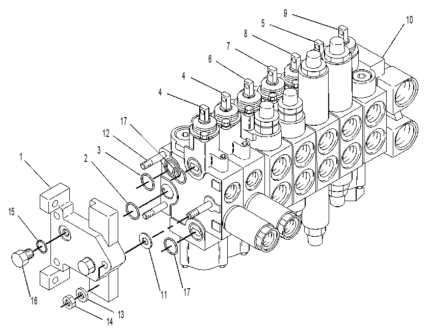 Клапан (секция 7) 6E5865 CAT