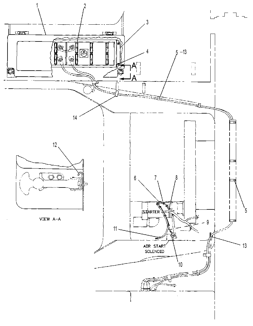 WIRING GP-AIR STARTING 5T7910 CAT
