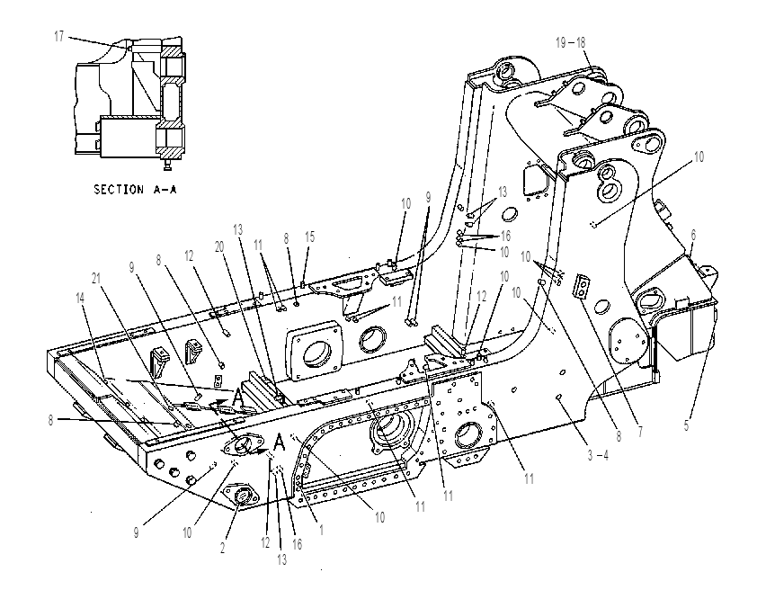 FRAME AS 8Y3013 CAT