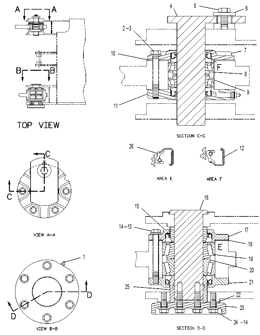 Сцепка шарнирная 8R7104 CAT