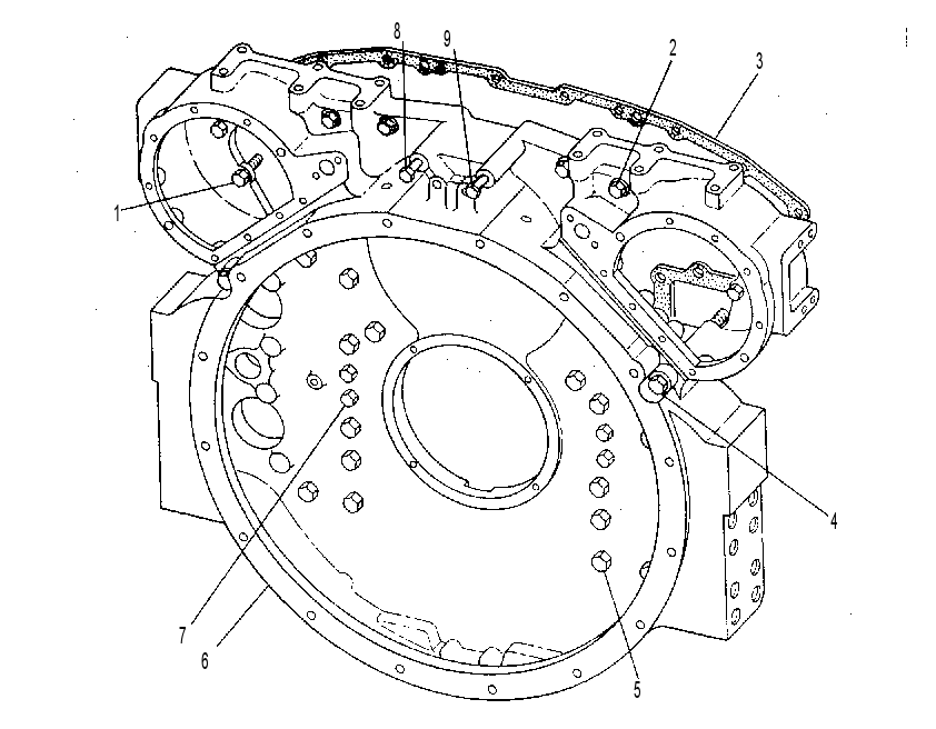 Картер маховика 7W3722 CAT