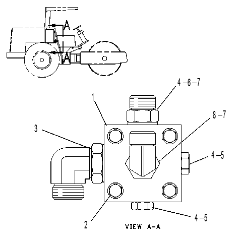 VALVE & MTG GP-MANIFOLD 1018476 CAT