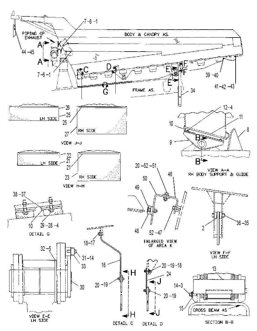 MOUNTING GP-BODY 8X1420 CAT