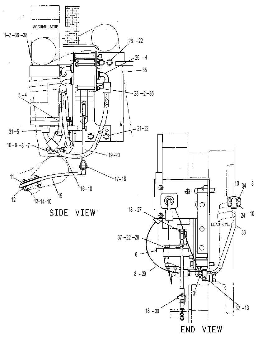 LINES GP-CUSHION-HITCH & ACCUM 6G9615 CAT