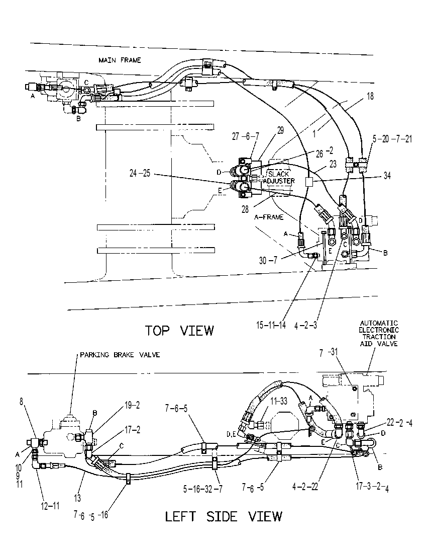 LINES GP-TRACTION CONTROL 8X4996 CAT