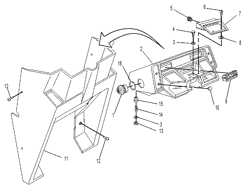 CONSOLE GP-FRONT 9R2348 CAT