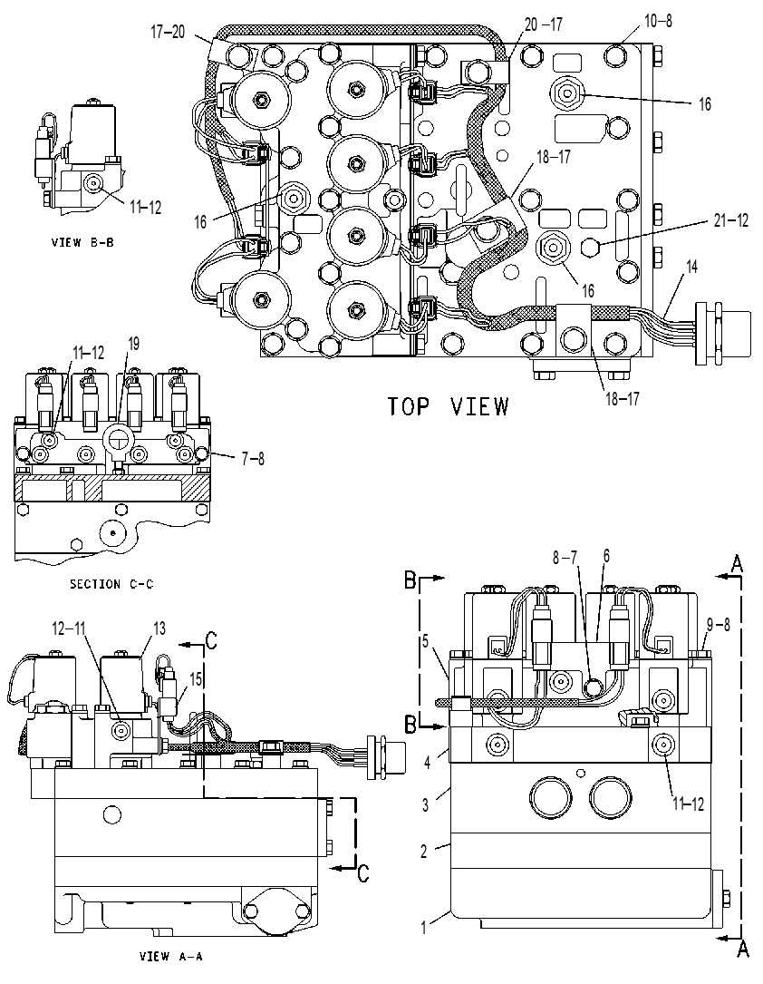 Клапан управления трансмиссией 6I9482 CAT