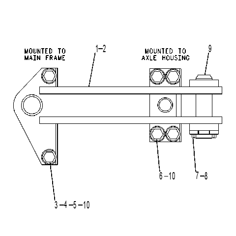 MOUNTING GP-STABILIZER 8E8603 CAT