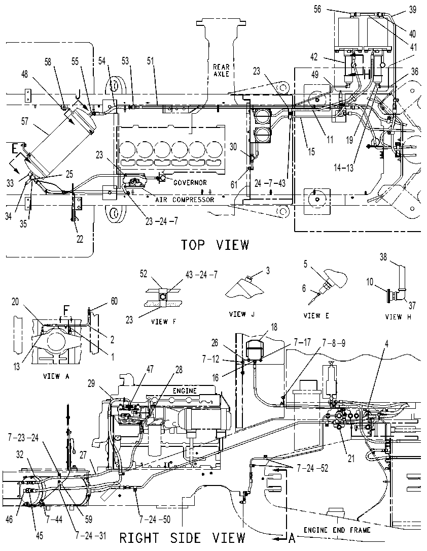 Управление рабочим тормозом 4E8686 CAT