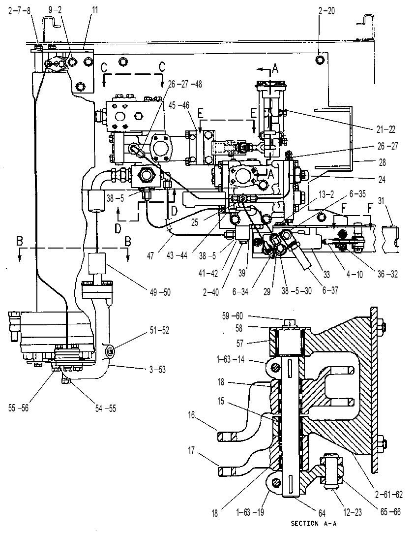 Управление рабочим тормозом 8V3097 CAT