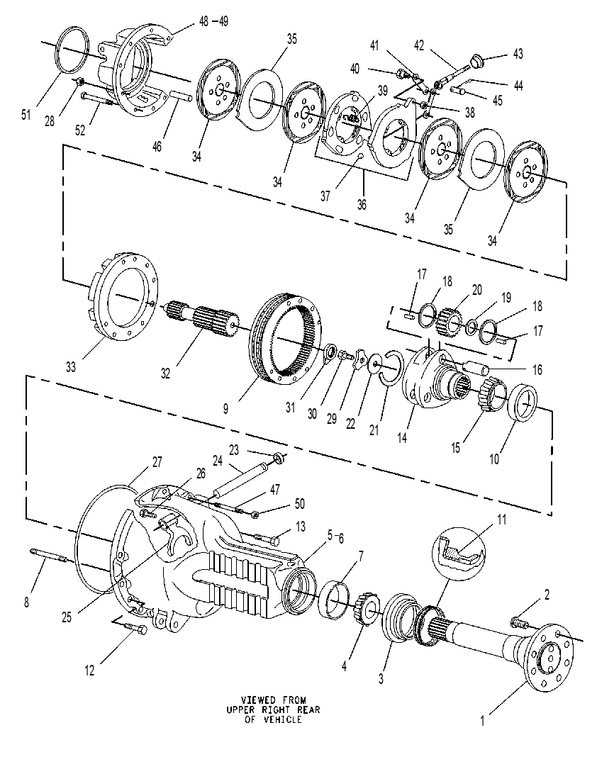 AXLE AS-REAR DRIVE 9R6693 CAT