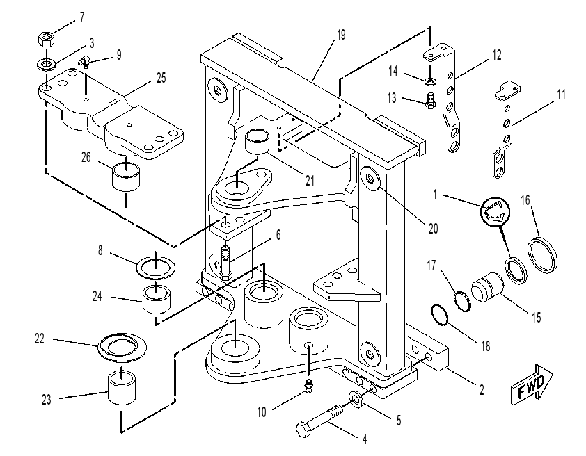 FRAME GP-SLIDING 9R7752 CAT