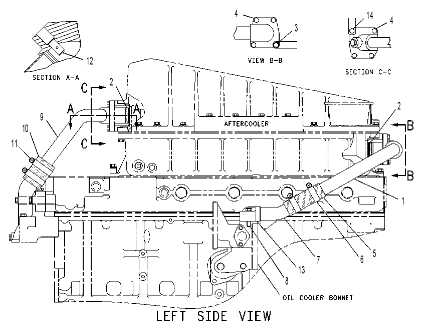 Трубопроводы водяные 6I3299 CAT