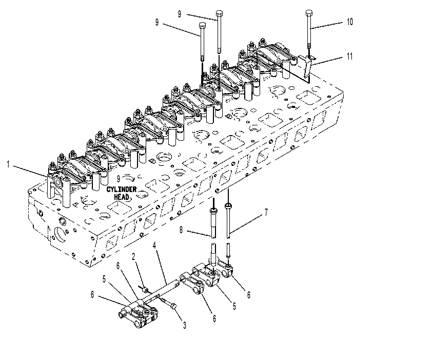 Клапанный механизм 2W9607 CAT