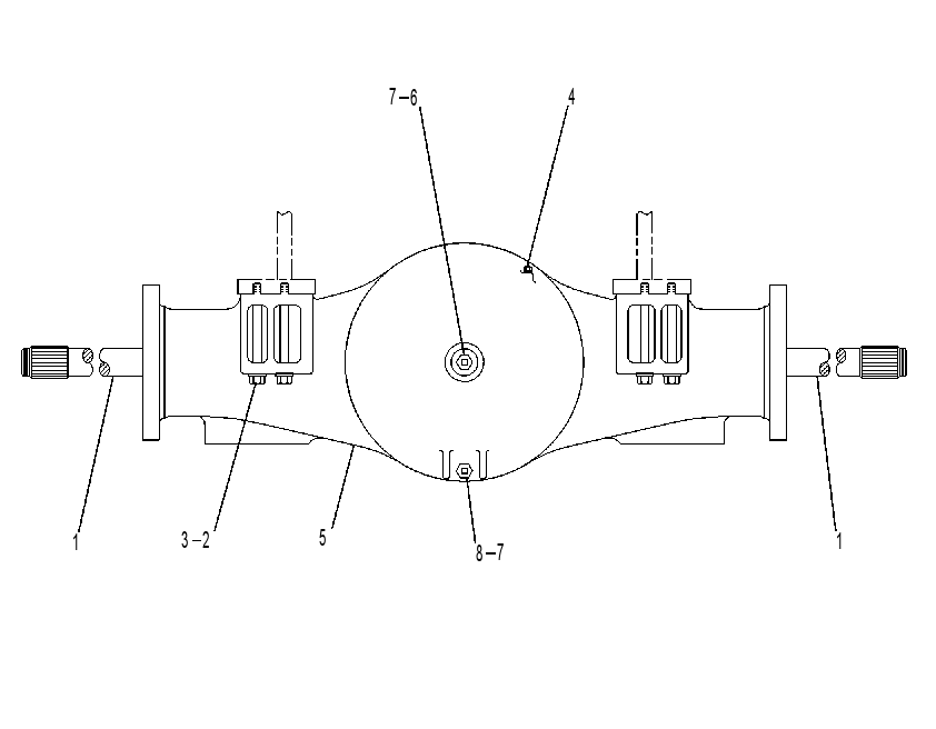 AXLE GP-FIXED 9U3914 CAT