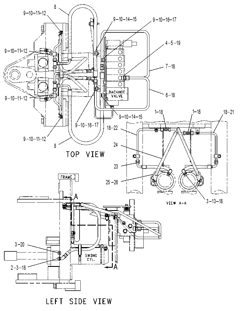 LINES GP-SWING CYLINDER 9R8339 CAT