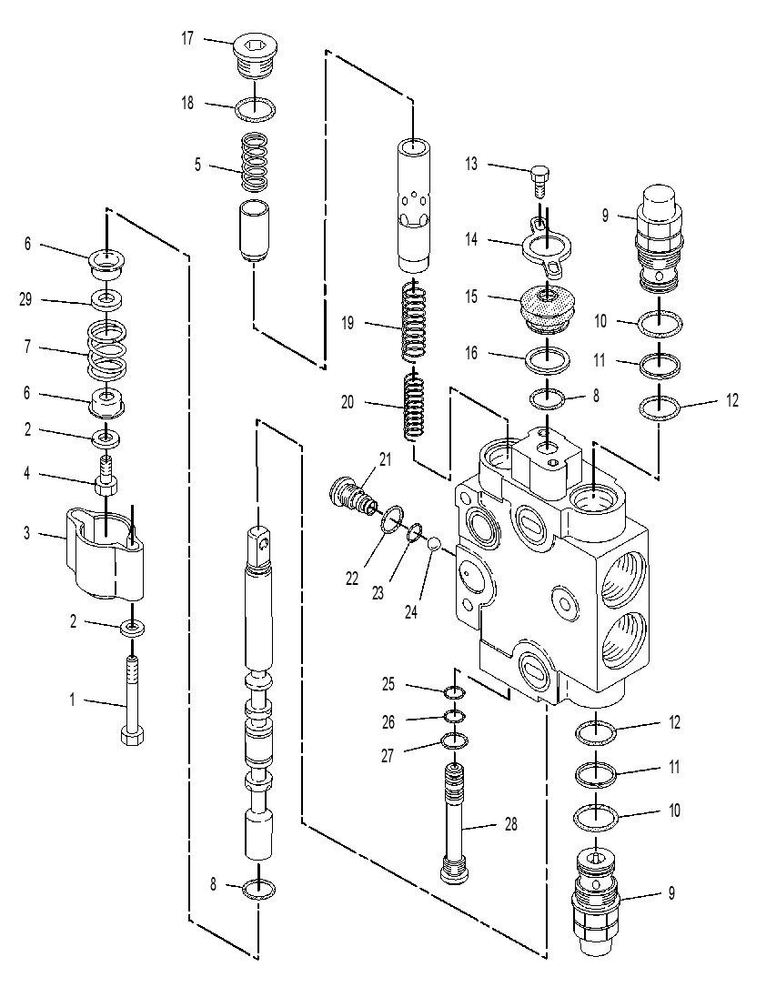 Клапан управляющий 6E5711 CAT