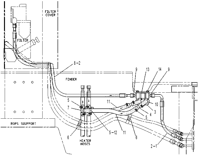 HEATER GP-FUEL 6I9228 CAT