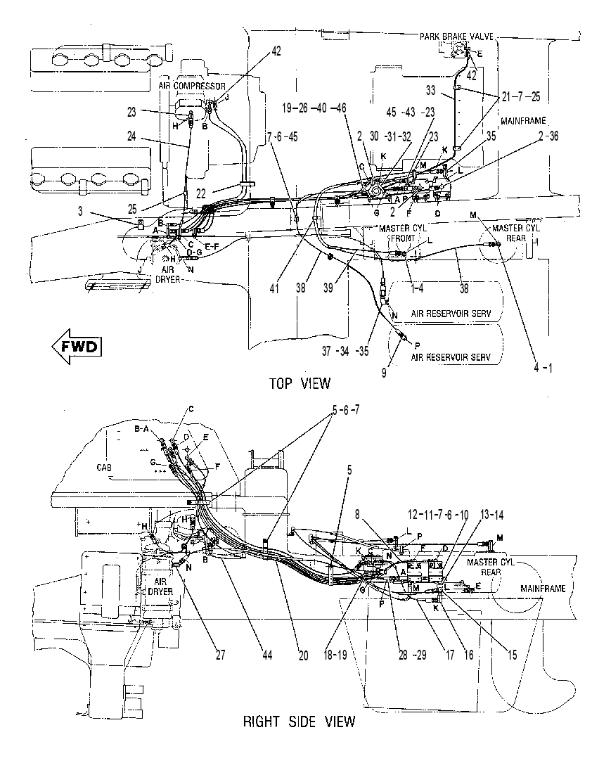 Управление рабочим тормозом 8W9896 CAT