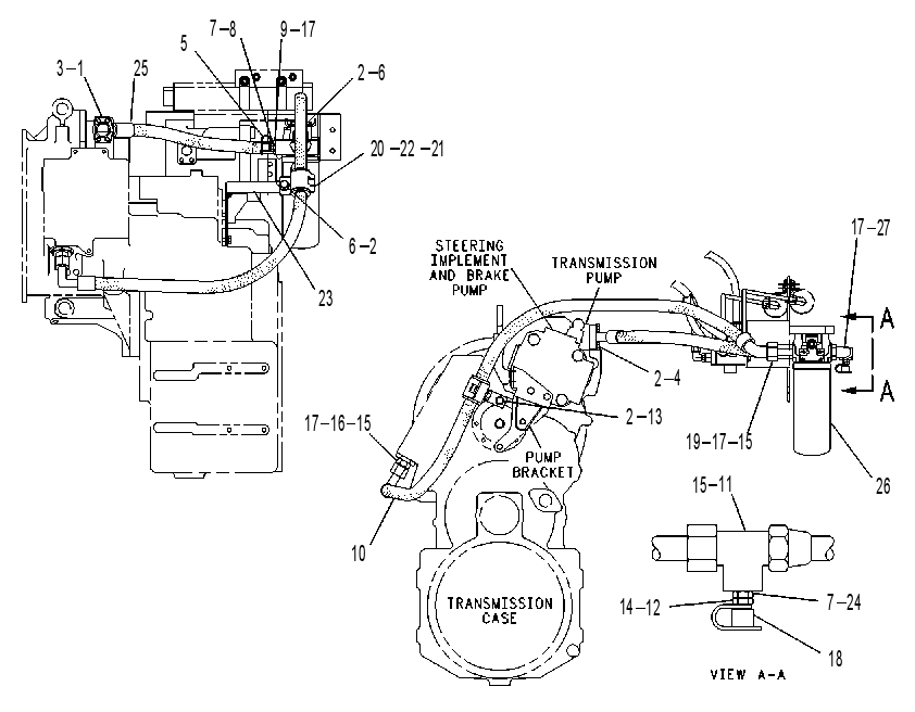 FILTER & LINES GP-TRANSMISSION 9C9203 CAT