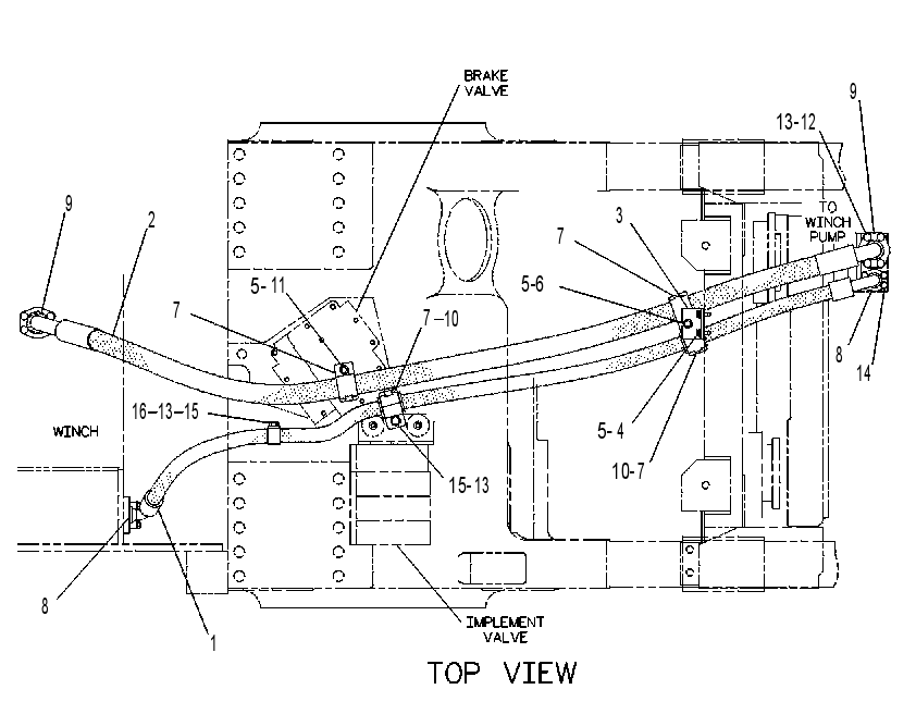 LINES GP-WINCH 6Y7863 CAT