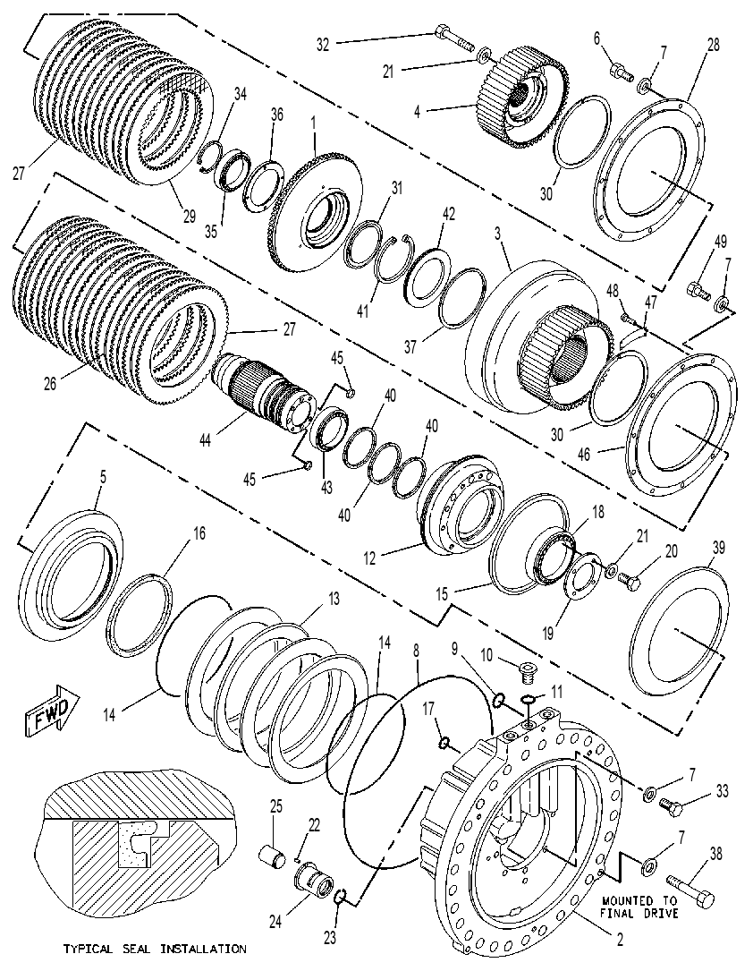 CLUTCH & BRAKE GP-STEERING 8E7412 CAT