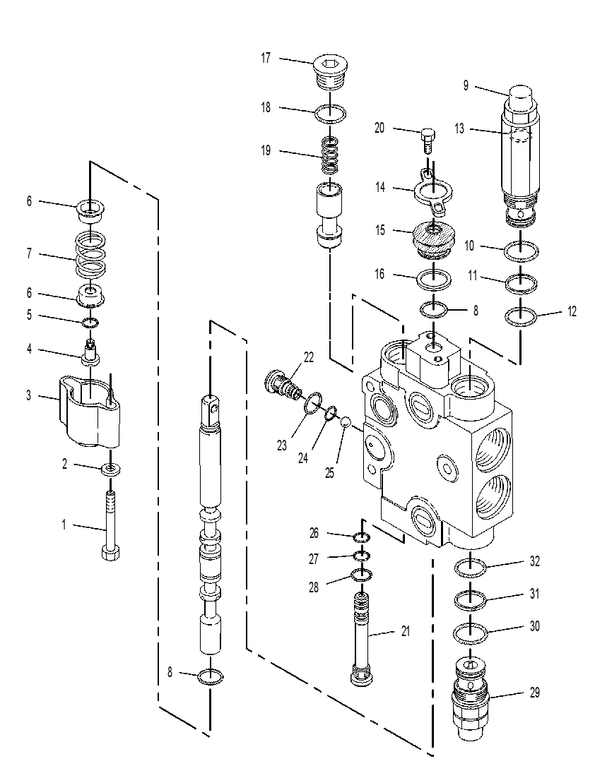 Клапан управляющий 6E6288 CAT