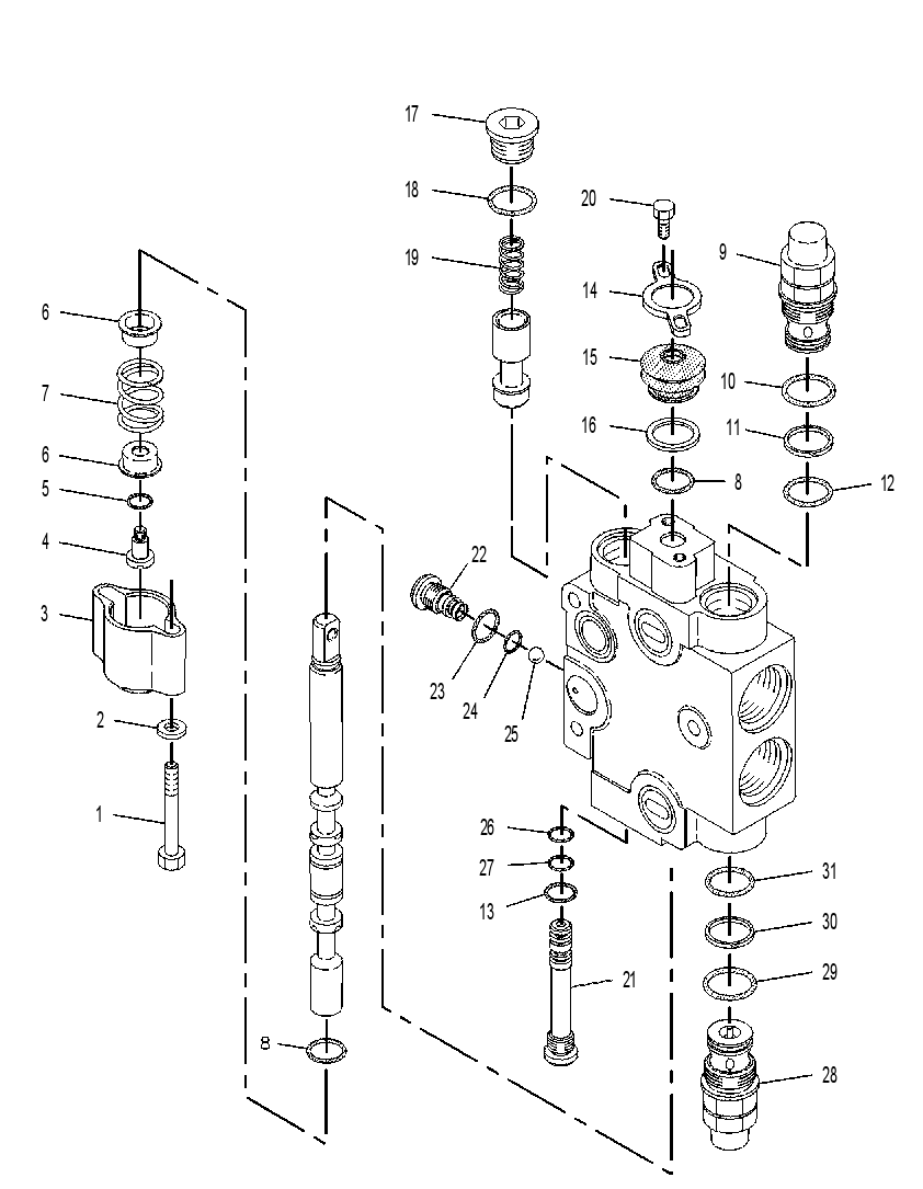 Клапан управляющий 6E6290 CAT