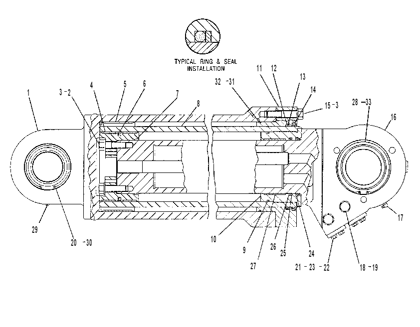 CYLINDER GP-HOIST 9T8911 CAT