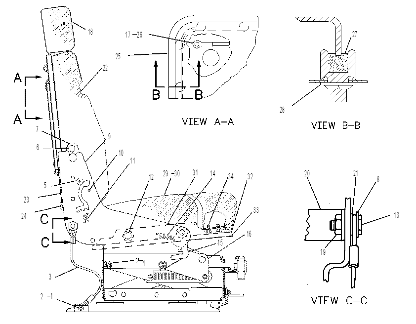 Сиденье 8R5373 CAT