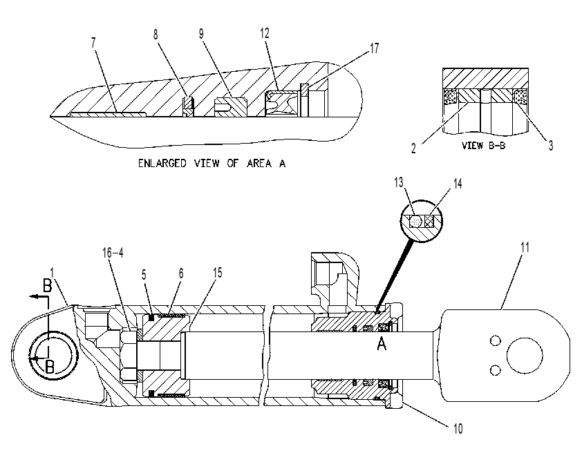 Цилиндр наклона 9T5151 CAT