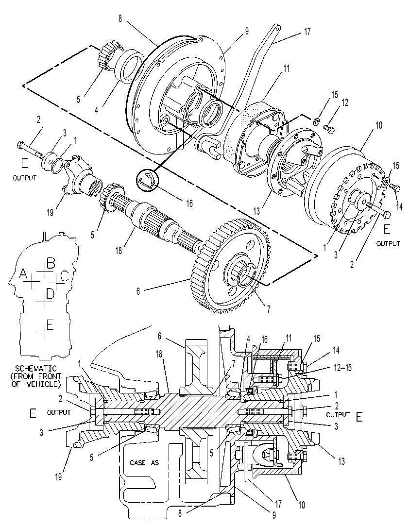 GEAR GP-OUTPUT 1075926 CAT