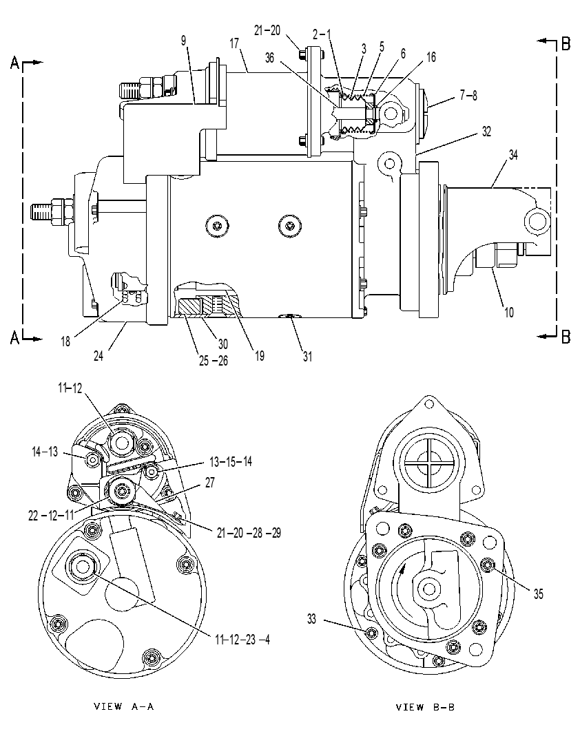 Стартер электрический 6V5720 CAT