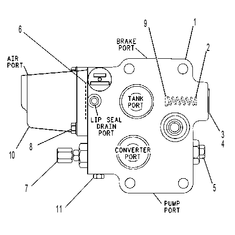 VALVE GP-BRAKE 9T4772 CAT