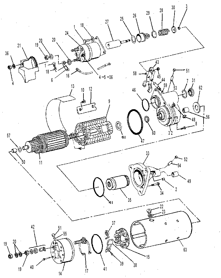 Стартер электрический 6V5795 CAT