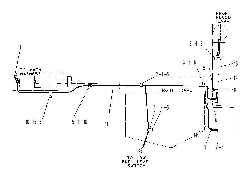 Проводка передняя 5V0854 CAT