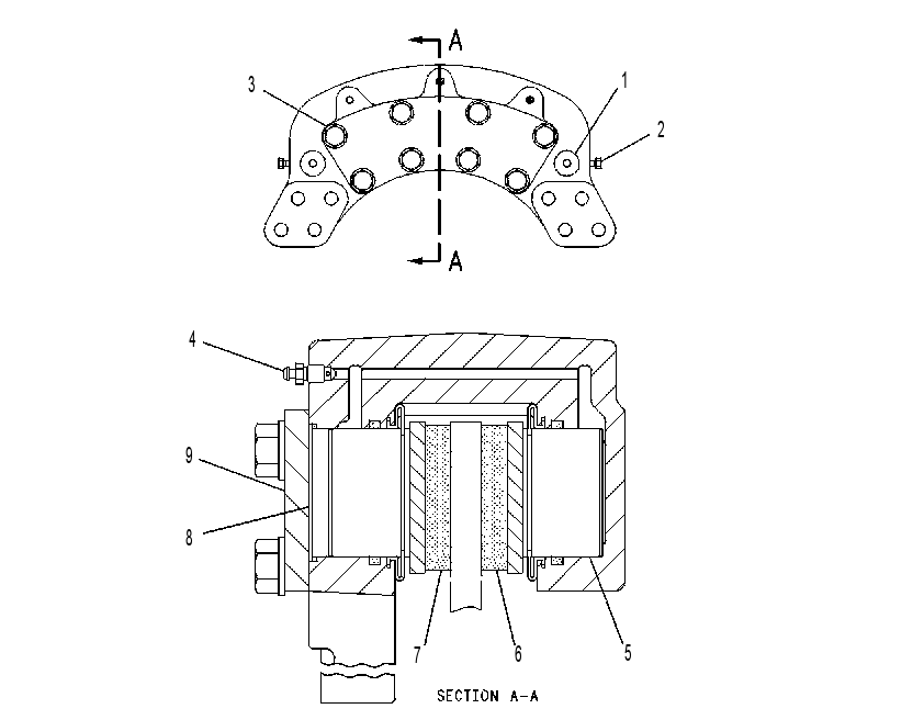 BRAKE GP-HYD CALIPER SERVICE 1045508 CAT