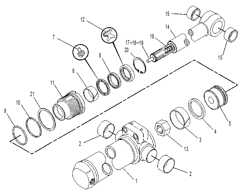 CYLINDER GP-SWING-LH 6E1864 CAT