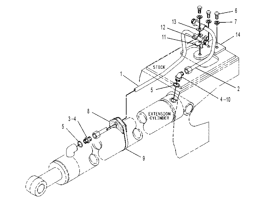 LINES GP-EXTENDABLE STICK 9R2583 CAT