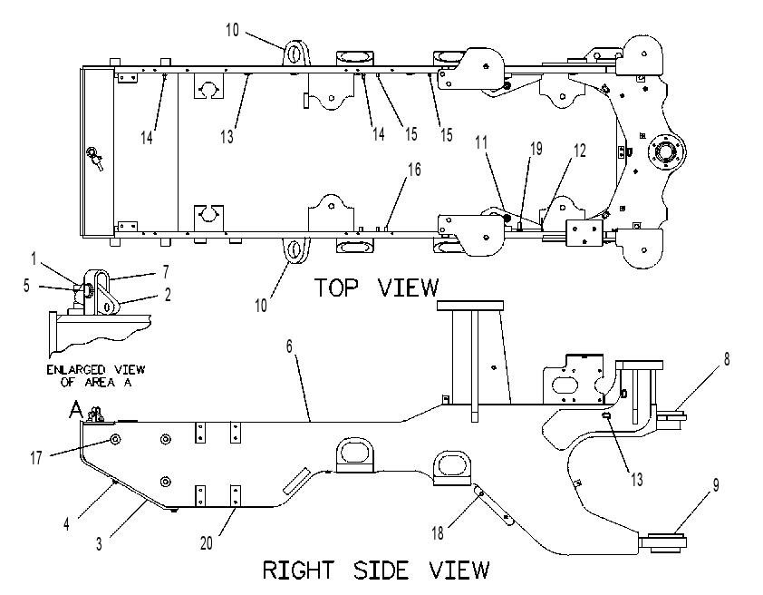 FRAME GP-ENGINE END 9C7832 CAT