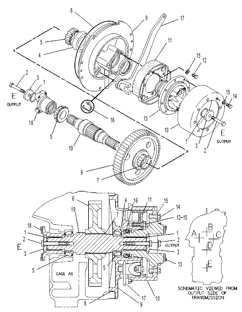 GEAR GP-OUTPUT 6I8280 CAT