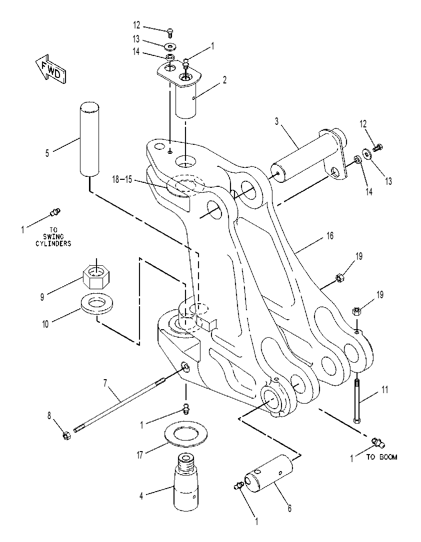 FRAME GP-SWING 9R8129 CAT