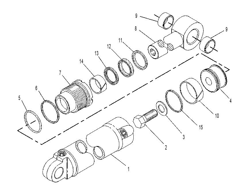 CYLINDER GP-BACKHOE BUCKET 6E1964 CAT